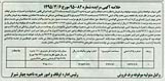 خلاصه مزایده ,مزایده قطعه زمین با کاربری بهداشتی 95.3.24