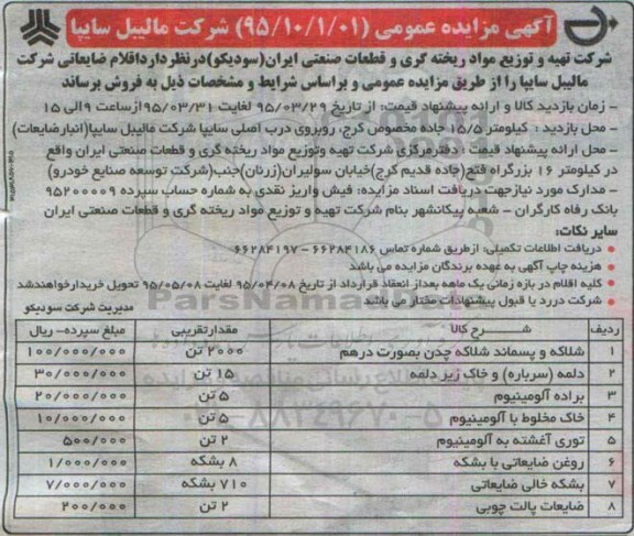 تمدید مزایده دستگاه پرکن و دربندی ...- تمدید