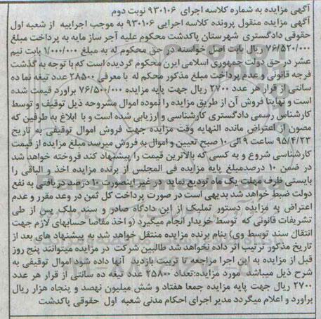 مزایده , مزایده 28500 عدد تیغه نماده نوبت دوم