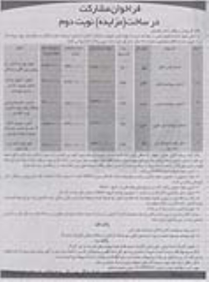فراخوان مشارکت در ساخت (مزایده) , مزایده تهیه ، تامین تجهیزات و اجرای - تکمیل - بازسازی - پرداخت اجاره و انتقال جهت استخر قدس اهواز... نوبت دوم