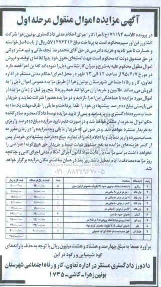 مزایده , مزایده  روتاری  مشخصات مختلف موتوری حدود 11 کیلو وات مخصوص گرانول سازی  مرحله اول