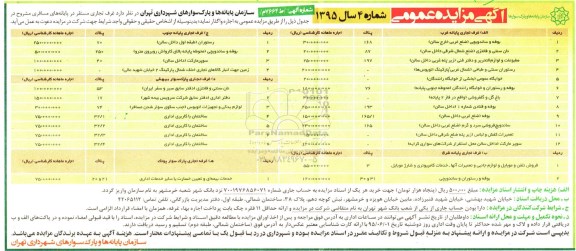 مزایده , مزایده اجاره غرف تجاری مستقر