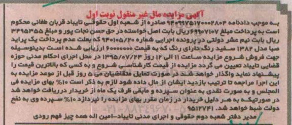 مزایده,مزایده یک پراید صبا