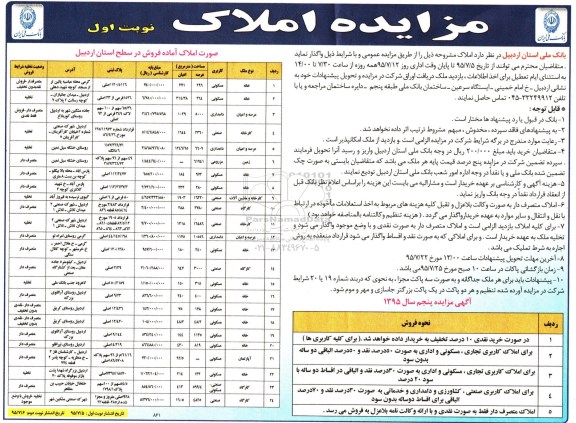 مزایده,مزایده واگذاری املاک کاربری صنعتی دامداری