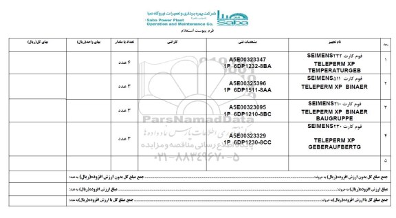 استعلام, استعلام فوم کارت 