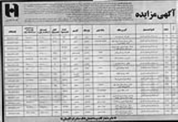 مزایده,مزایده فروش املاک کاربری تجاری صنعتی