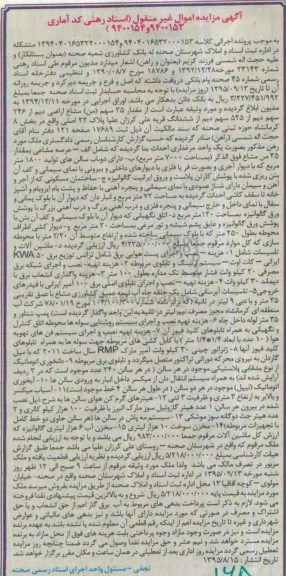 مزایده,مزایده مقدار 35 سهم من مشاع اراضی
