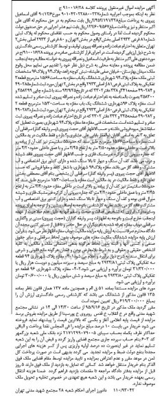 مزایده,مزایده ششدانگ مغازه مساحت 15/66متر