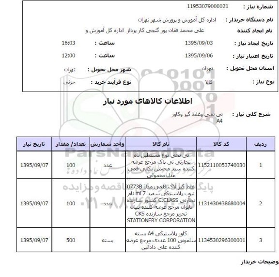 استعلام , استعلام تی نخی و غلط گیر و کاور