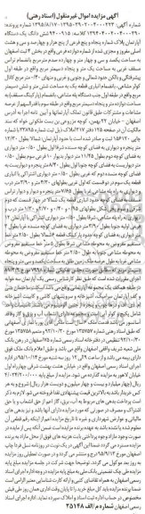 مزایده,مزایده ششدانگ اپارتمان بخش چهار ثبت اصفهان 