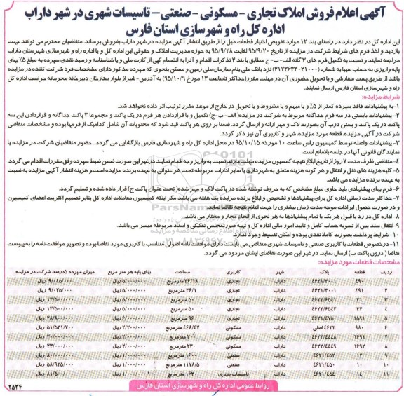 مزایده,مزایده فروش املاک تجاری مسکونی صنعتی تاسیسات شهری 