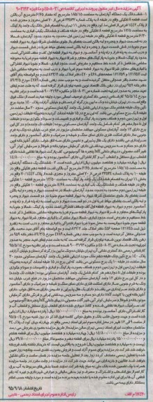 مزایده,مزایده ششدانگ دو دستگاه اپارتمان کلاسه ص/3-4508