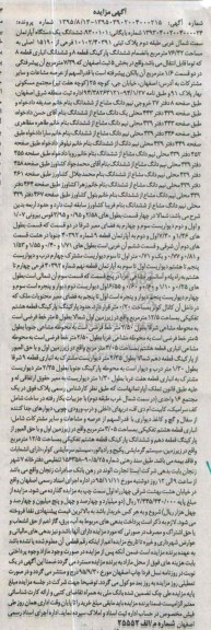 مزایده,مزایده ششدانگ اپارتمان سمت شمال غربی طبقه دوم