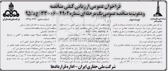 فراخوان ، فراخوان خدمات مربوط به تامین نیروی انسانی- نوبت دوم