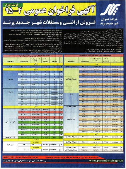 مزایده,ممزایده فروش اراضی و مستغلات نوبت دوم