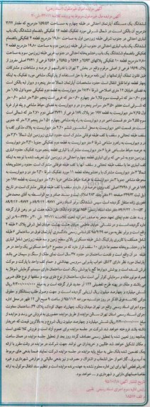 مزایده,مزایده ششدانگ اپارتمان احداثی طبقه چهارم