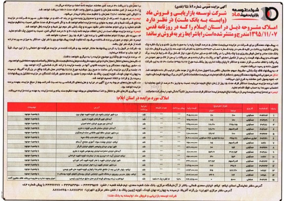 مزایده,مزایده املاک در استان ایلام