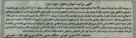 مزایده , مزایده شیرآلات ساختمانی مارشال 80 دست  نوبت اول 