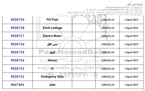 استعلام , استعلام FILL PACK 