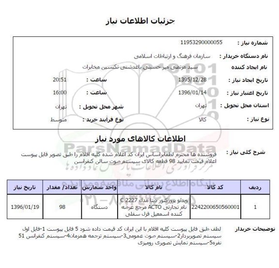 استعلام, استعلام ویدئو پروژکتور دیتال مدل C2227 ...