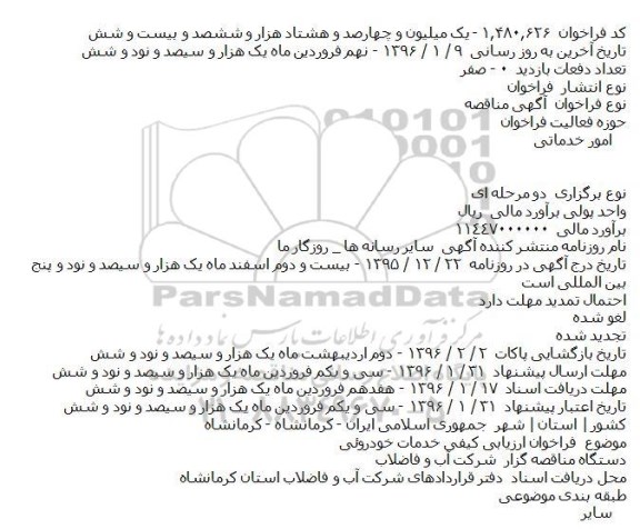 استعلام تابلوهای کنترل ...