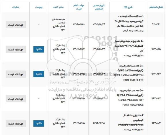 استعلام , استعلام یک دستگاه فرستنده - گیرنده  و.... 