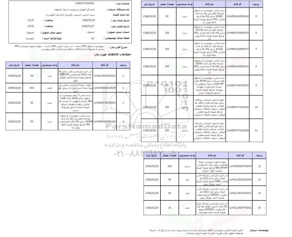 استعلام سویشرت شلوار ، تی شرت مربی و ...