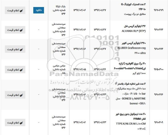 استعلام 2 عدد لاستیک کوپلینگ