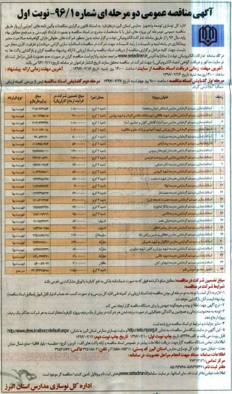 آگهی مناقصه عمومی دو مرحله ای , مناقصه استاندارد سازی سیستم گرمایشی