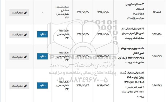 استعلام ، استعلام 3 عدد کارت خروجی دیجیتال ...