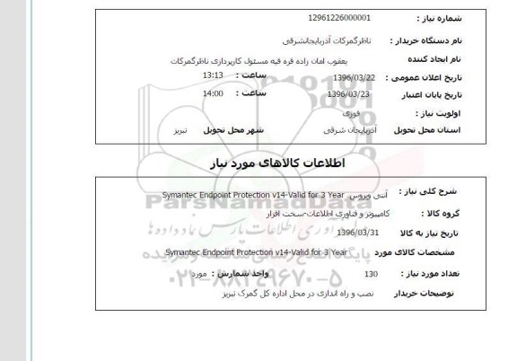 استعلام , استعلام آنتی ویروس