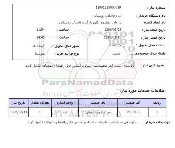 استعلام برق رسانی سیاه کمر ماهیدشت