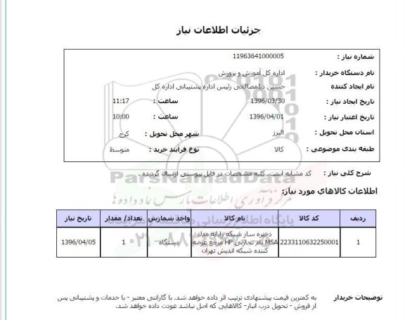 استعلام ,استعلام ذخیره ساز شبکه رایانه 