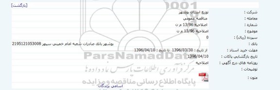 اصلاحیه نیرورسانی ، توسعه و بازسازی شبکه های توزیع نیروی برق