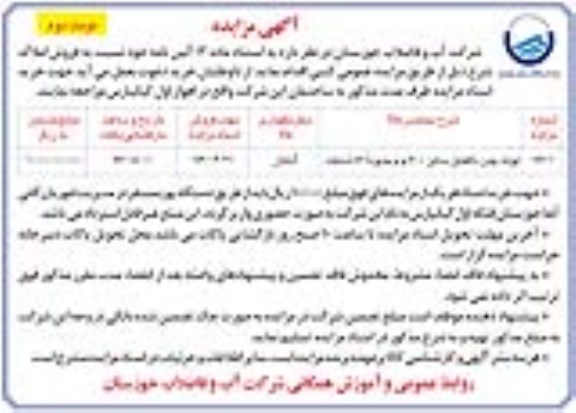 مزایده لوله چدن داکتیل سایز 700 م م