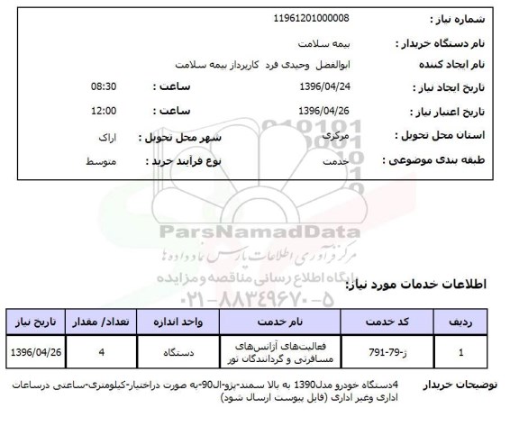 استعلام , استعلام  فعالیت های آژانس های مسافرتی و گردانندگان تور 