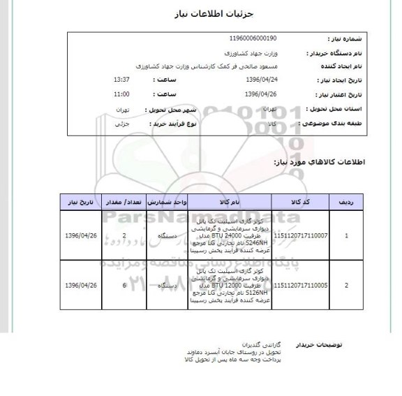 استعلام ,استعلام کولر گازی اسپلیت تک پانل