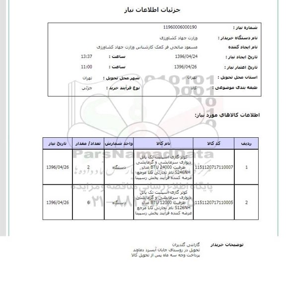 استعلام ,استعلام کولر گازی اسپلیت تک پانل 