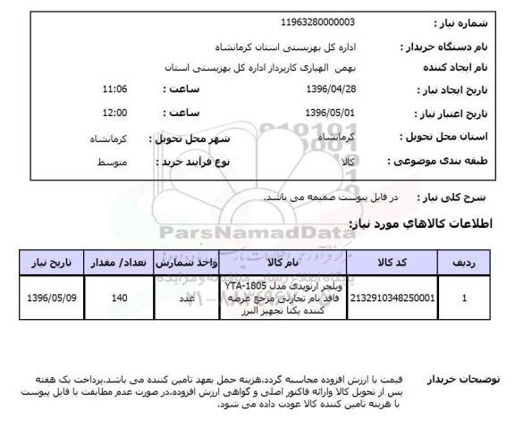 استعلام, ویلچر ارتوپدی