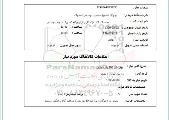 استعلام, استعلام بوق باند