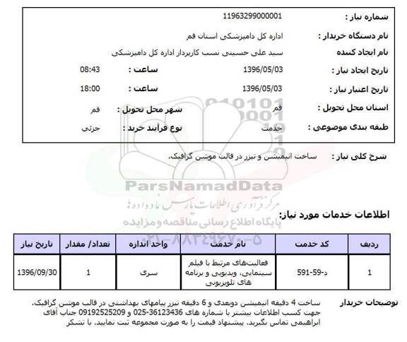 استعلام ,استعلام ساخت انیمیشن و تیزر