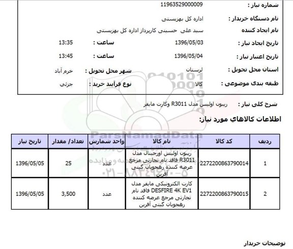 استعلام, استعلام ریبون اولیس