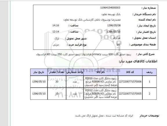 استعلام ,استعلام ریبون صدور کارت 600