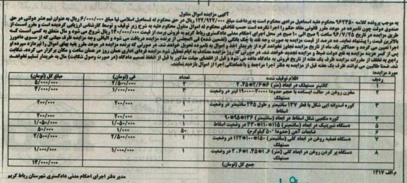 مزایده , مزایده فروش کانتینر مستهلک و ..