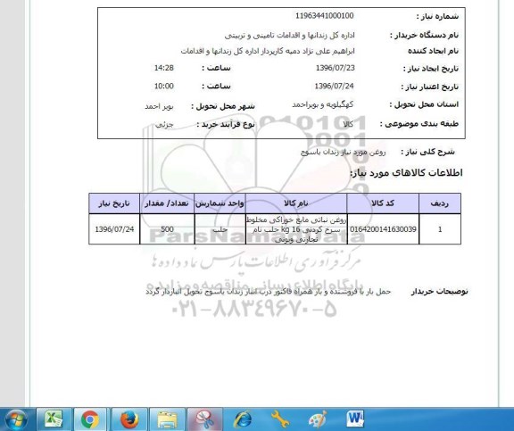 استعلام, استعلام روغن 