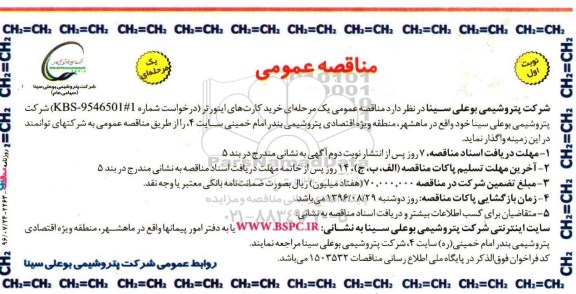 مناقصه عمومی یک مرحله ای ,مناقصه خرید کارت های اینورتر