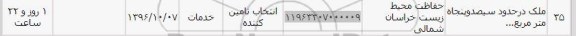 استعلام, استعلام ملک در حدود سیصد و پنجاه مترمربع