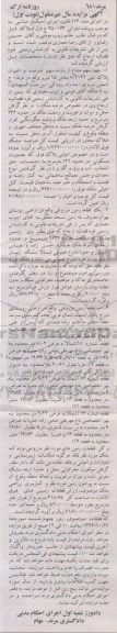 مزایده,مزایده املاک مال غیرمنقول نوبت اول