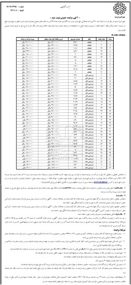 آگهی مزایده عمومی , مزایده واگذاری اجاره تعداد 43 باب از مغازه های مجتمع تجاری