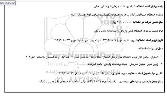 استعلام,مزایده واگذاری غرفه مواد غذایی ...